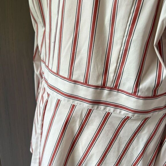 LANE BRYANT Blouse Striped Faux Wrap 18 *NWT* - Picture 7 of 12